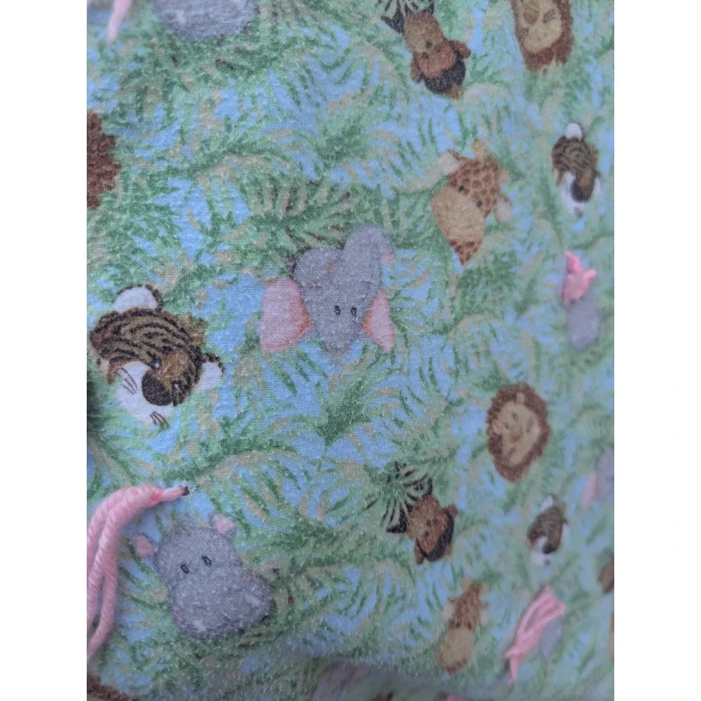Vintage Homemade Hand Made Nursery Quilted Crib Blanket Bedspread Large